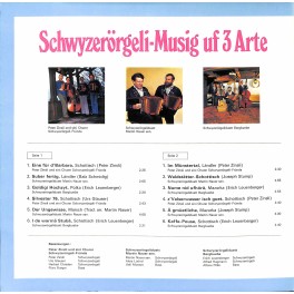 CD-Kopie von Vinyl: Peter Zinsli, Martin Nauer sen. , SD Bergbuebe - Schwyzerörgeli-Musig uf 3 Arte - 1977