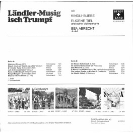 CD-Kopie von Vinyl: Kindli-Buebe, Eugene Tiel, Bea Abrecht - Ländler-Musig isch Trumpf - 1974