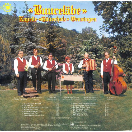 CD-Kopie von Vinyl: Kapelle Gäuerholz Oensingen - Buureläbe