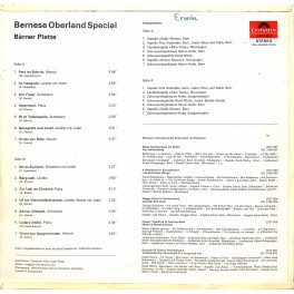 CD-Kopie von Vinyl: Bernese Oberland Special - Bärner Platte - diverse CD-Kopie von Vinyl: Bernese Oberland Special - Bärner Platte - diverse