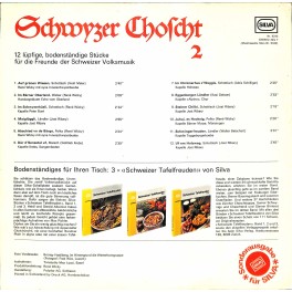 CD-Kopie von Vinyl: Schwyzer Choscht 2 - diverse SILVA 1977