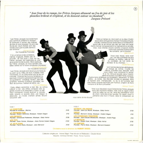CD-Kopie von Vinyl: Les Frères Jacques - La Confiture - 1973