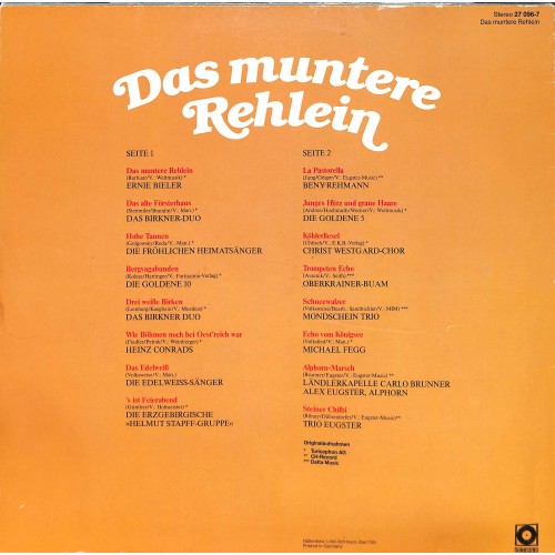 LP + CD: Das muntere Rehlein - Diverse Schweiz, Deutschland, Österreich
