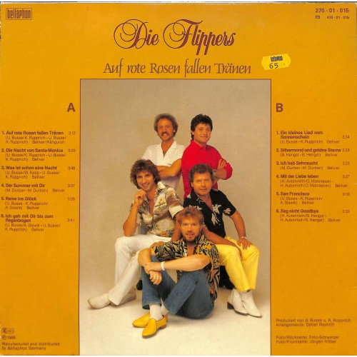 LP + CD: Die Flippers - Auf rote Rosen fallen Tränen