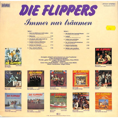LP + CD: Die Flippers - Immer nur träumen - 1980
