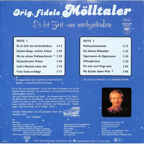 LP + CD: Orig. fidele Mölltaler - Es ist Zeit um nachzudenken - 1985