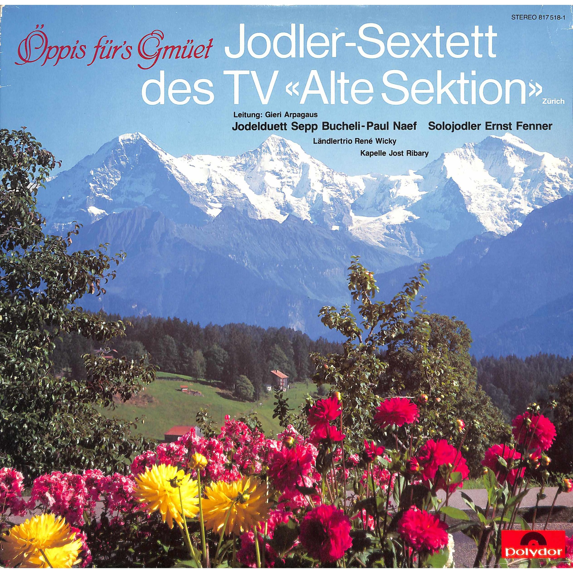 CD-Kopie von Vinyl: Jodler-Sextett des TV Alte Sektion - Sepp Bucheli-Paul Naef, Ernst Fenner - Öppis für's Gmüet -1984 CD-Kopie von Vinyl: Jodler-Sextett des TV Alte Sektion - Sepp Bucheli-Paul Naef, Ernst Fenner - Öppis für's Gmüet -1984
