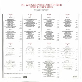 LP + CD: Die Wiener Philharmoniker spielen Strauss - Willi Boskovsky - 8 LP-Box 1982