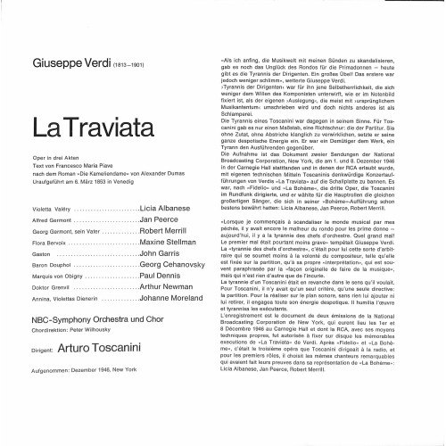 LP + CD: Giuseppe Verdi - La Traviata - Toscana Edition -NBC-Symphony Orchestra Und Chor RCA 2 LPs 1946 / 1952