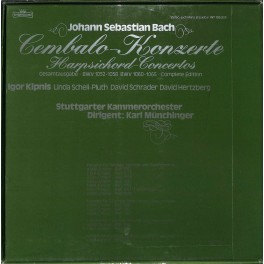 LP + CD: Johann Sebastian Bach Cembalo-Konzerte - Stuttgarter Kammerorchester - 1978 - 3 LP-Box