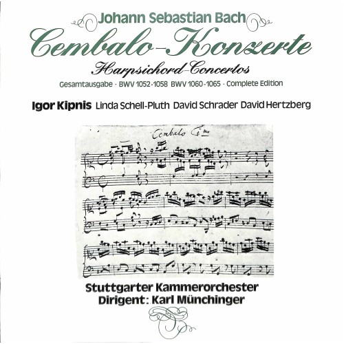 LP + CD: Johann Sebastian Bach Cembalo-Konzerte - Stuttgarter Kammerorchester - 1978 - 3 LP-Box