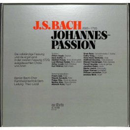 LP + CD: J.S.Bach Johannes-Passion - Berner Bach-Chor, Kammerensemble Bern, Theo Loosli - 1980 - 3LP-Box