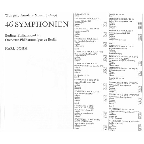 LP + CD: Mozart Symphonien Berliner Philharmoniker Karl Böhm - 1970 -  15 LP-Box