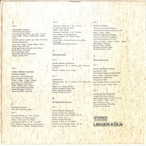 LP + CD: Festliches Barock - 5LP-Box von LINGEN KÖLN