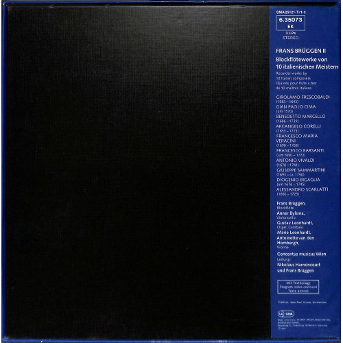 LP + CD: Frans Brüggen Vol. 2, (Blockflötewerke von 10 Italienischen Meistern)  - 1973 - 3 LP-Set