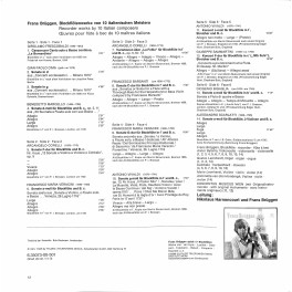 LP + CD: Frans Brüggen Vol. 2, (Blockflötewerke von 10 Italienischen Meistern)  - 1973 - 3 LP-Set