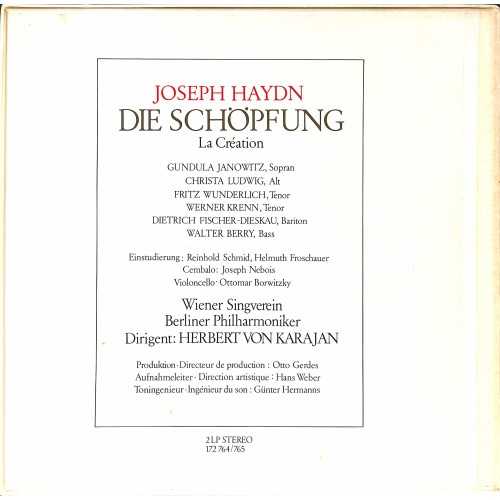 LP + CD: Haydn Die Schöpfung - Berliner Philharmoniker, Herbert von Karajan - 1969 - 2LP-Set