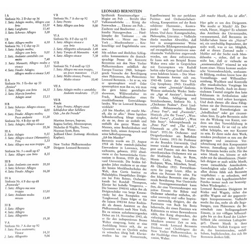 LP + CD: Bernstein Beethoven Die neun Sinfonien - New Yorker Philharmoniker - 1969 - 7LP-Box