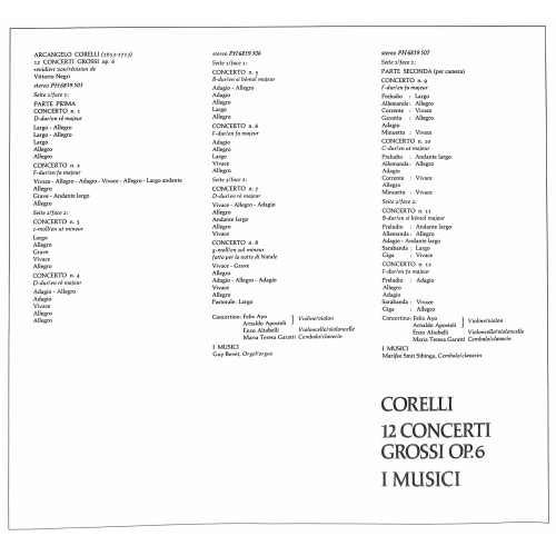 LP + CD: Corelli 12 Concerti Gross OP.6 i Musici - 1967 - 3LP-Box