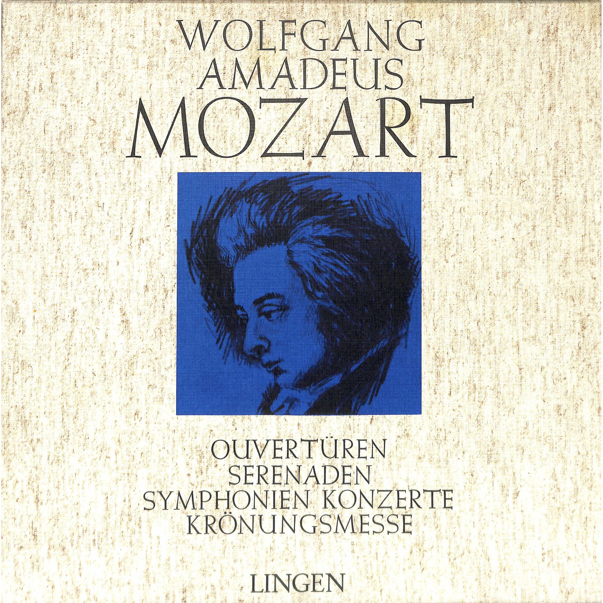 LP + CD: Wolfgang Amadeus Mozart Ouvertüren, Serenaden - LINGEN 5LP-Box LP + CD: Wolfgang Amadeus Mozart Ouvertüren, Serenaden - LINGEN 5LP-Box
