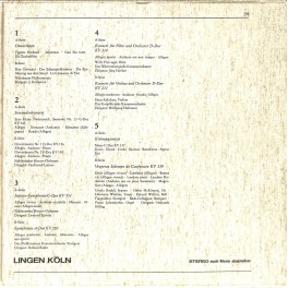 LP + CD: Wolfgang Amadeus Mozart Ouvertüren, Serenaden - LINGEN 5LP-Box