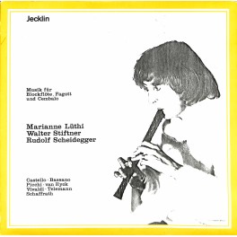 CD Jecklin Musik für Blockflöte, Fagott und Cembalo - Marianne Lüthi, Walter Stiftner, Rudolf Scheidegger