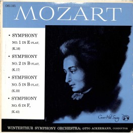 LP + CD: Wolfgang Amadeus Mozart Symphonies 1,2,5 and 6 - Winterthur Symphony Orchestra