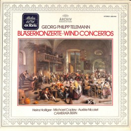 LP + CD: Camerata Bern - Georg Philipp Telemann Bläserkonzerte, Wind Concertos - 1981