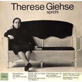 LP + CD: Therese Giese spricht und singt - Friedrich Dürrenmatt u. Bertolt Brecht - 1967