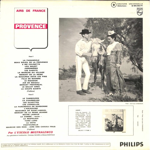 CD-Kopie von Vinyl: Airs de France - L'Escolo Mistralenco – Provence (Chants Et Danses)