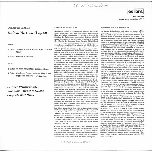 LP + CD: Johannes Brahms - Karl Böhm, Berliner Philharmoniker – Sinfonie Nr. 1 C-moll Op. 68