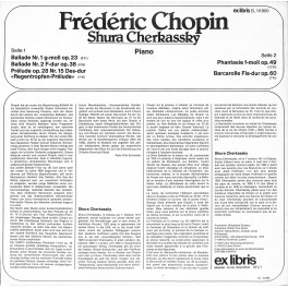 LP + CD: Shura Cherkassky - Frédéric Chopin - 1979