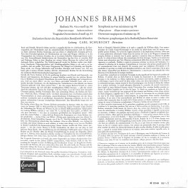 CD-Kopie von Vinyl: Sinfonieorchester des Bayrischen Rundfunks München - Johannes Brahms