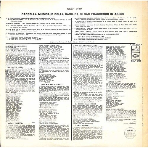 CD-Kopie von Vinyl: Cappella Musicale Della Basilica Di San Francesco In Assisi – Assisi Mistica