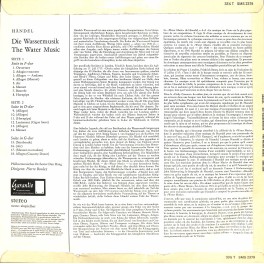 CD-Kopie von Vinyl: Händel - Philharmonisches Orchester Den Haag, Pierre Boulez – Die Wassermusik = The Water Music