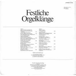 CD-Kopie von Vinyl: Markus Rauschner – Festliche Orgelklänge - 1971