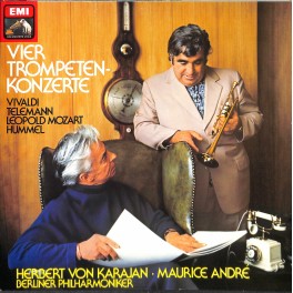 CD: Vivaldi, Telemann, Leopold Mozart, Hummel - Herbert von Karajan · Maurice André, Berliner Philharmoniker – Vier Trompeten-Konzerte