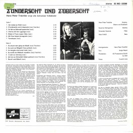 CD-Kopie von Vinyl: Hans Peter Treichler – z'Underscht Und z'Oberscht - 1971