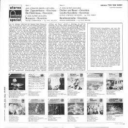 CD-Kopie von Vinyl: Wiener Symphoniker / Detroit Symphony Orchestra – Operetten-Ouvertüren