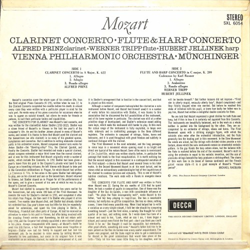 CD: Mozart, Alfred Prinz ∙ Werner Tripp ∙ Hubert Jellinek, Vienna Philharmonic Orchestra ∙ 1964