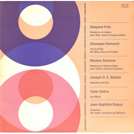 CD: Gaspard Fritz / Giuseppe Demachi / Nicolas Scherrer / Joseph D. X. Stalder / Carlo Soliva / Jean Edouard Dupuy - 1967