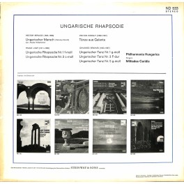 CD-Kopie von Vinyl: Philharmonia Hungarica, Miltiades Caridis – Ungarische Rapsodie