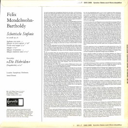 CD-Kopie von Vinyl: Mendelssohn, London Symphony Orchestra, Antal Dorati – Schottische Sinfonie / Die Hebriden