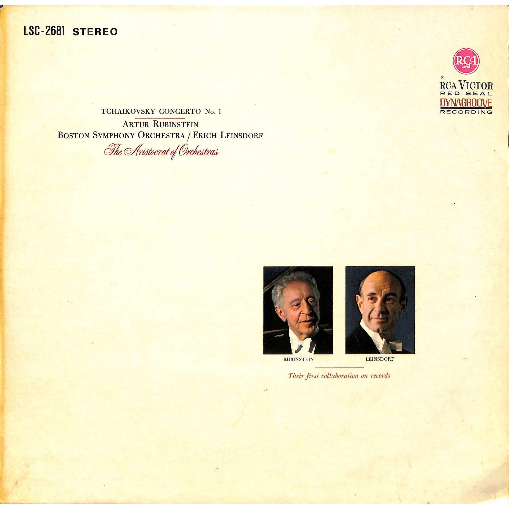 CD: Tchaikovsky, Artur Rubinstein, Boston Symphony Orchestra / Erich Leinsdorf – Concerto No. 1 - 1963 CD: Tchaikovsky, Artur Rubinstein, Boston Symphony Orchestra / Erich Leinsdorf – Concerto No. 1 - 1963