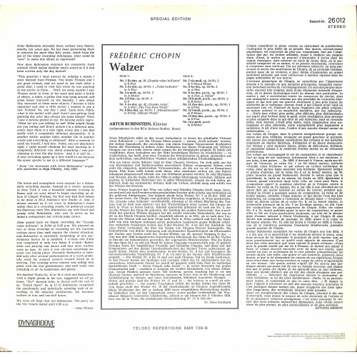 CD + LP: Artur Rubinstein – Rubinstein Spielt Chopin Walzer