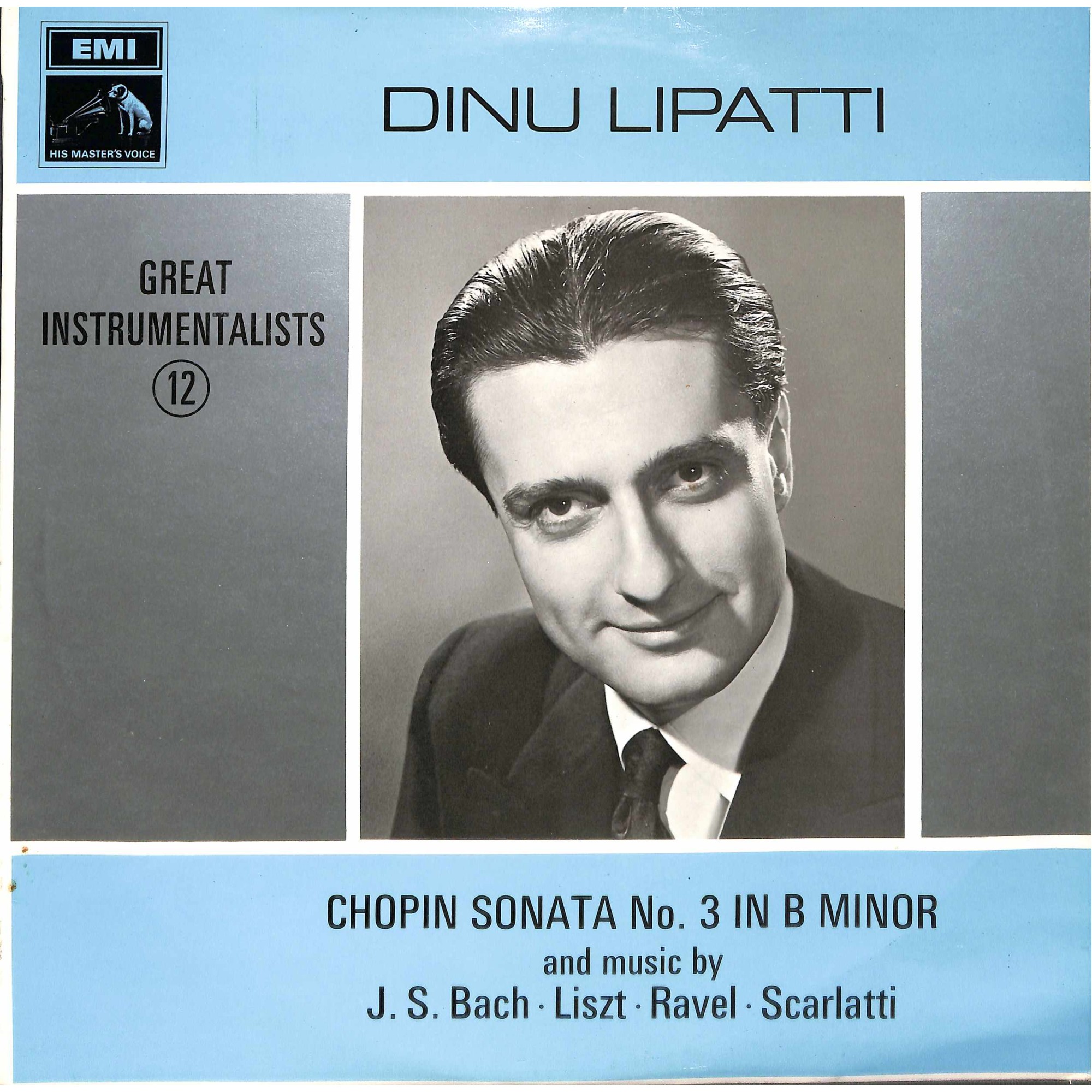 CD-Kopie von Vinyl: Dinu Lipatti – Chopin Sonata No. 3 In B Minor And Music By J. S. Bach, Liszt,R avel, Scarlatti-1968 CD-Kopie von Vinyl: Dinu Lipatti – Chopin Sonata No. 3 In B Minor And Music By J. S. Bach, Liszt,R avel, Scarlatti-1968