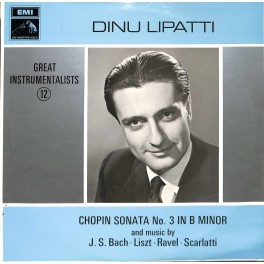 CD-Kopie von Vinyl: Dinu Lipatti – Chopin Sonata No. 3 In B Minor And Music By J. S. Bach, Liszt,R avel, Scarlatti-1968