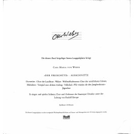 CD: Carl Maria von Weber, Chor Der Staatsoper Dresden, Orchester Der Staatsoper Dresden, Rudolf Kempe - Der Freischütz 