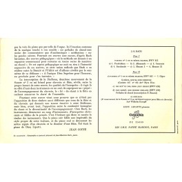 CD-Kopie von Vinyl: Bach, Dinu Lipatti – Partita N° 1; Jesus, Que Ma Joie Demeure; 2 Préludes De Choral; Siciliana CD-Kopie von Vinyl: Bach, Dinu Lipatti – Partita N° 1; Jesus, Que Ma Joie Demeure; 2 Préludes De Choral; Siciliana