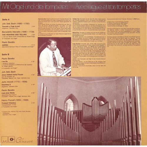 CD: Hermann Hirs, Fridolin Frei, Marcel Frei, Paolo Baratto – Mit Orgel Und Drei Trompeten